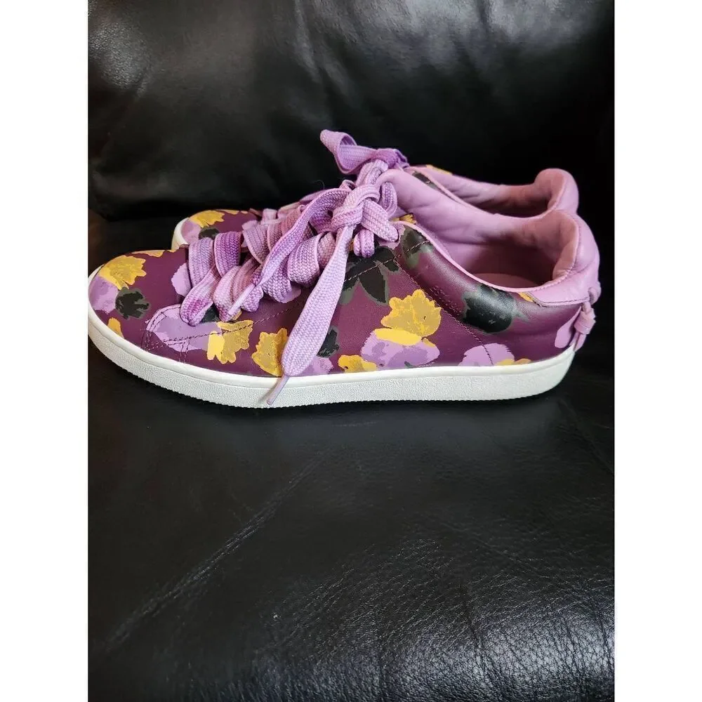 Coach Lo Top Floral pattern Sneaker A00998 Woman's Size 10B